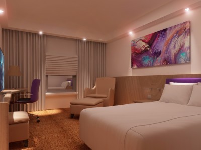 Otel Odası 3D Tasarım